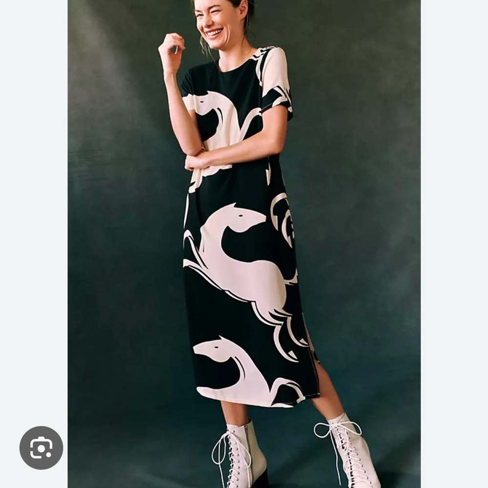 Corey Lynn Carter Horse Midi Dress, sz M